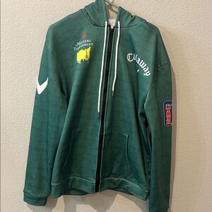 Callaway Green Zip-Up Hoodie with Logos
